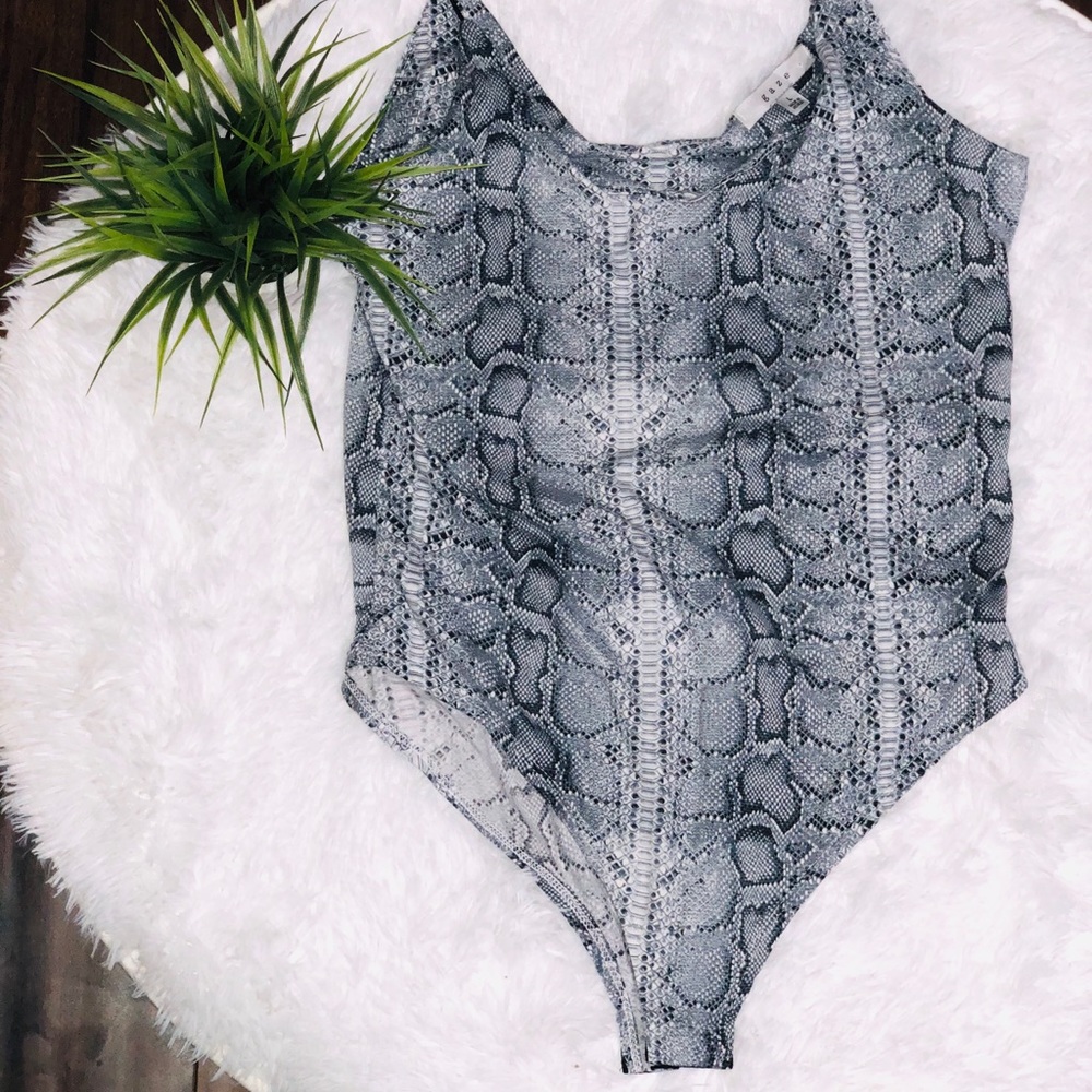 Gaze Snake Print Body Suit